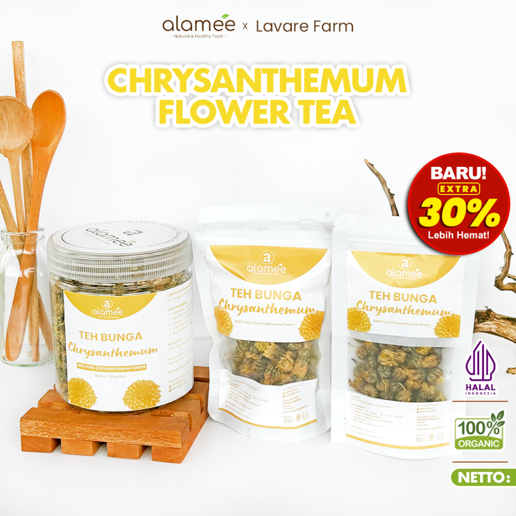 

Teh Bunga Chrysanthemum Tea Krisan Emas Golden Crysant Herbal Alami Organik Crysanthemum All Varian