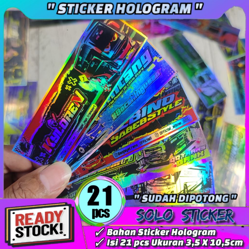 

Sticker Bus Panjang Hologram 21 pcs Sudah Dipotong