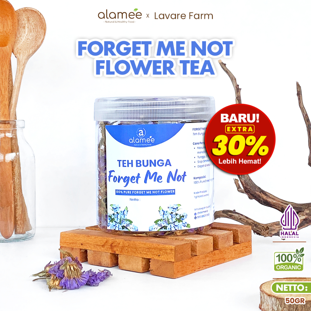 

ALAMEE Forget Me Not Flower Tea Teh Bunga Organik Kering Dried 50gr BUMA