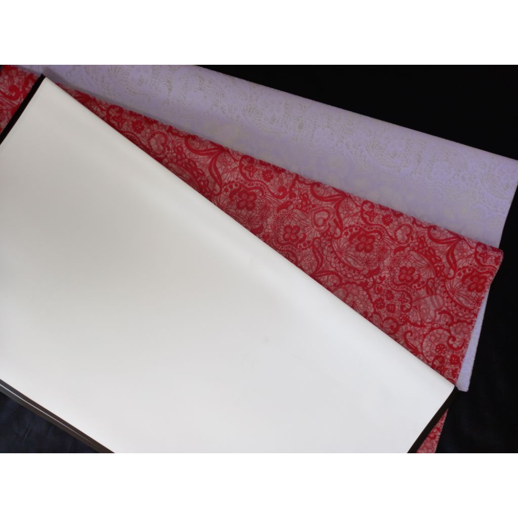 

plastik buket/plastik wrapping buket motif renda(satuan /lembaran)