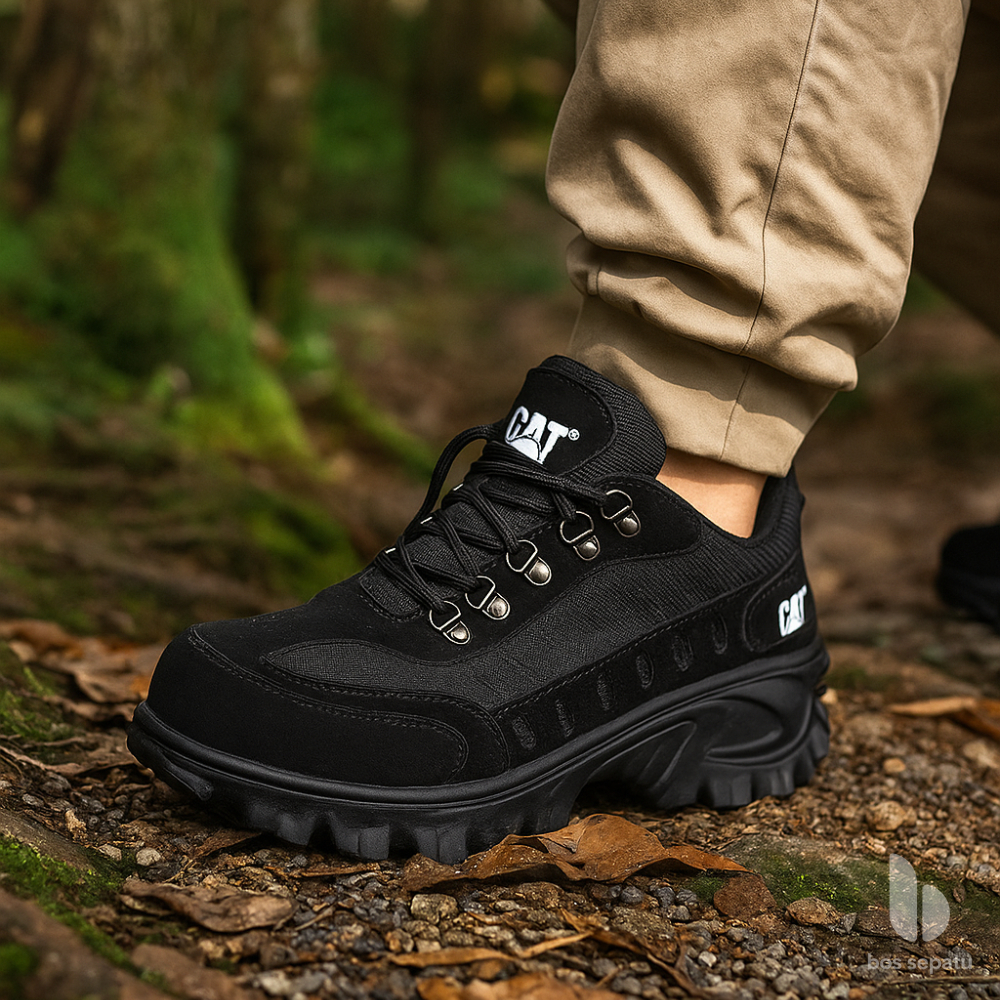 Sale Sepatu Pria Safety Ujung Besi Caterpillar Buldozer Sepatu Gunung Sepatu Proyek Tactikal Outdoor