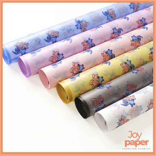 

20 Lembar Flower Wrapping Paper Transparan List color Cellophane KB80