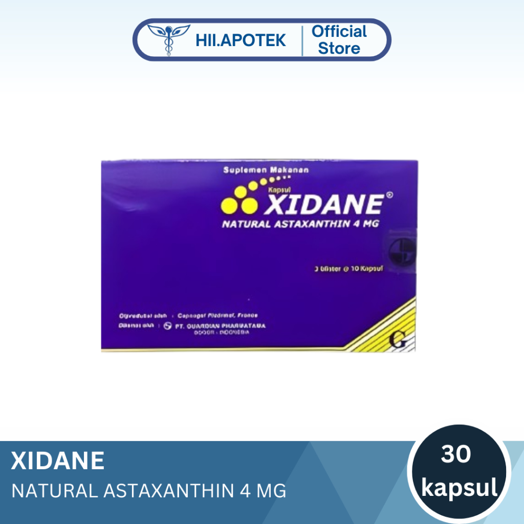 XIDANE KAPSUL ASTAXANTHIN 4 MG KAPSUL | Memelihara Kesehatan Sebagai Antioksidan