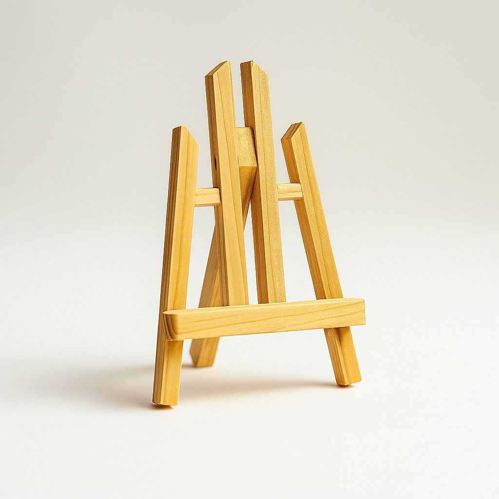 

Mini Easel Stand wood 10 x 6 CM / canvas mini / foto / card / akrilik / foto polaroid