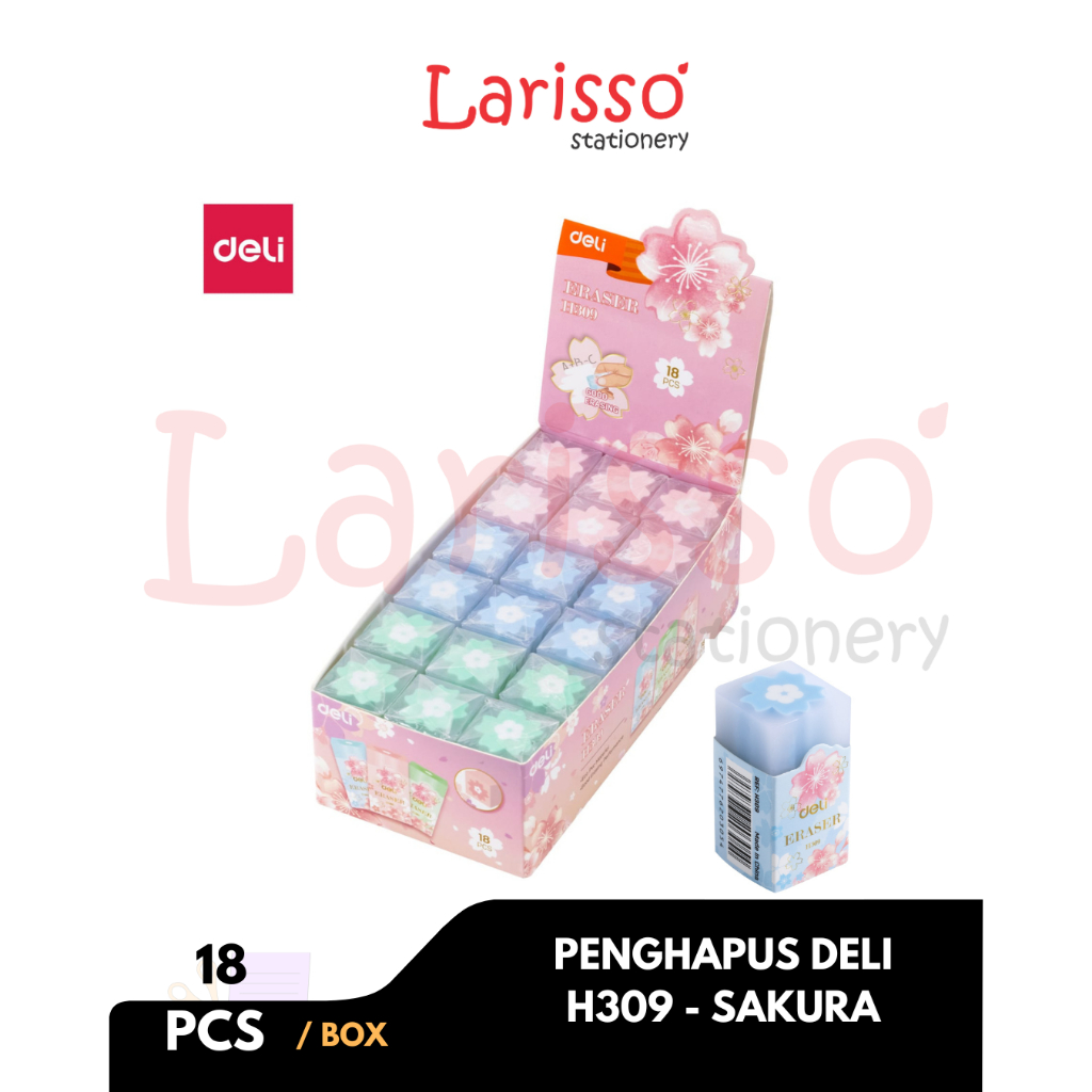 

DELI - (pcs) ERASER / PENGHAPUS DELI H309 - SAKURA - pcs
