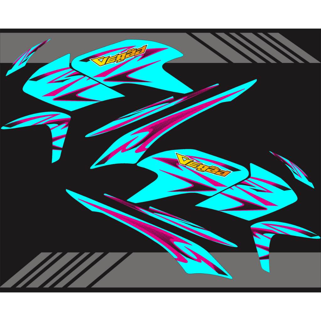 STIKER STRIPING VARIASI HONDA VERZA LAMA TAHUN 2013-2017 GRAFIS VARPINK