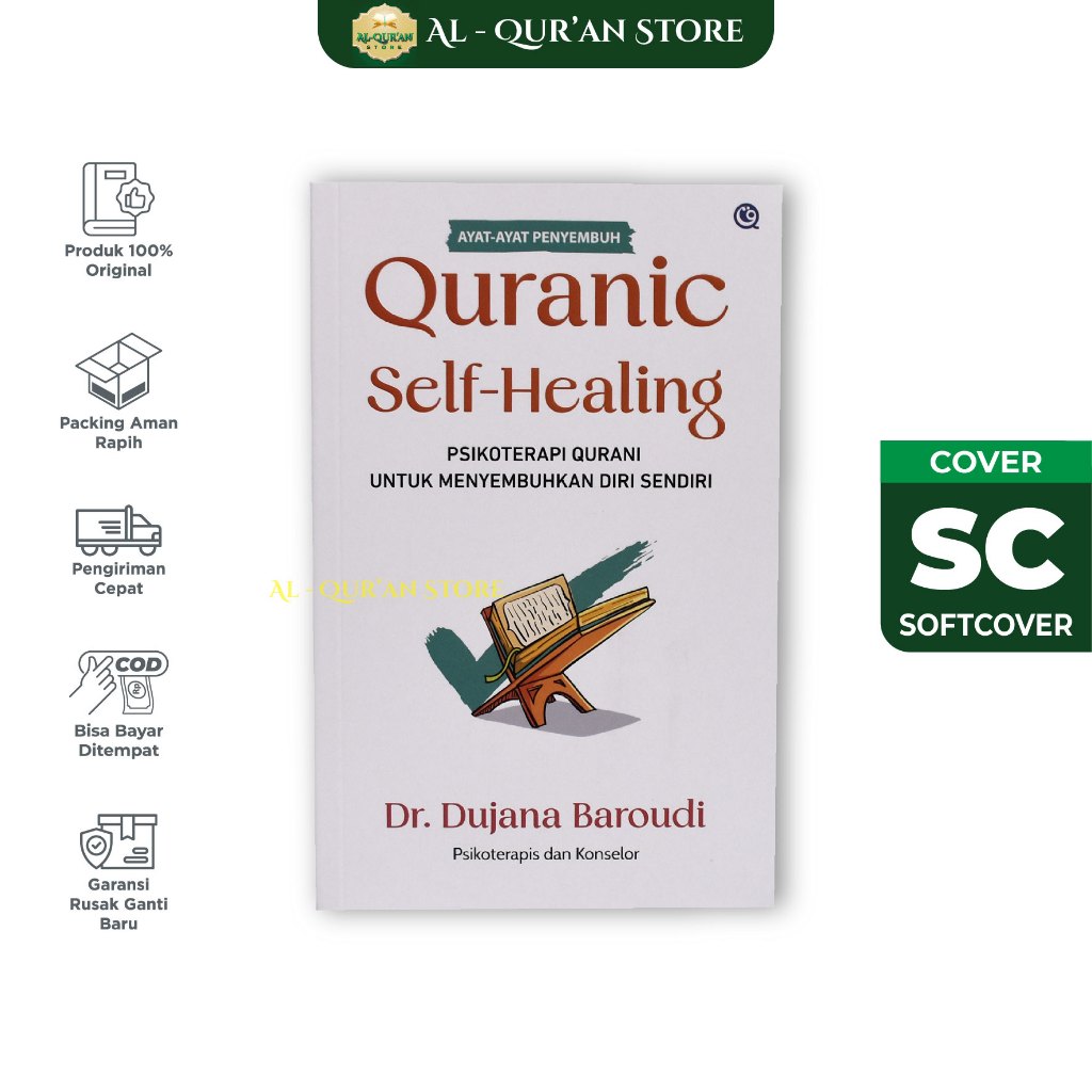 Quranic Self Healing Buku Original QAF Media | Buku Self Healing Islami & Motivasi Diri