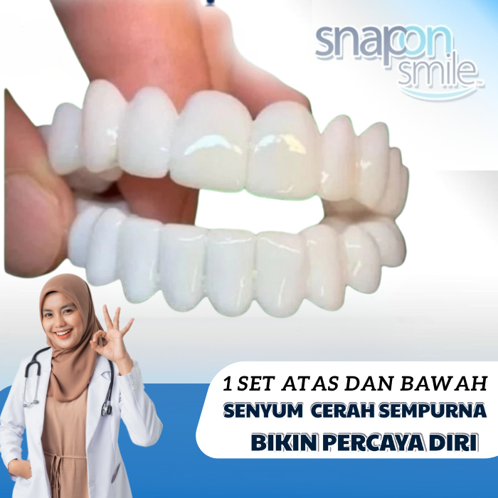 gigi palsu 1 set atas bawah original