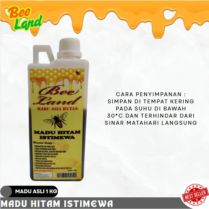

MADU MURNI 100% MADU HITAM KHASIAT KESEHATAN SERBAGUNA MULTIFUNGSI BERKUALITAS/MADU HITAM ISTIMEWA 1000g BEE LAND 100% ASLI MADU 1kg/ MADU KESEHATAN/MADU ASLI