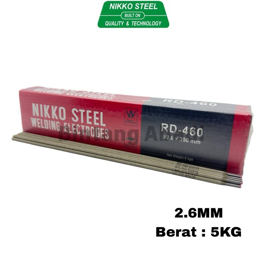 Kawat Las Nikko RD460 2.6MM [5 KG] / Elektroda Las Listrik Nikko RD460