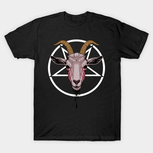 Kaos Deathanarchy Pentagram Goat