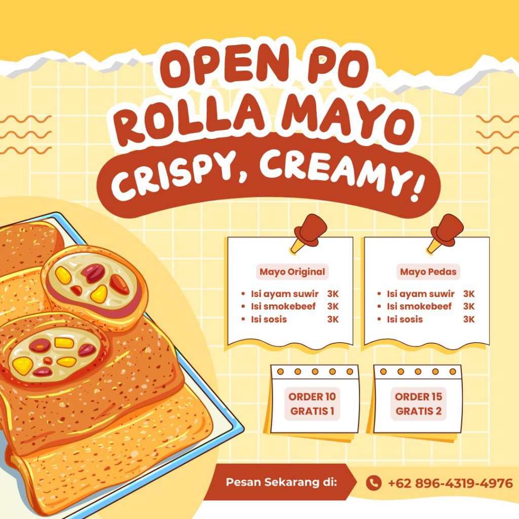 

Rolla Mayo – Risol Gurih Isi Melimpah, Super Creamy