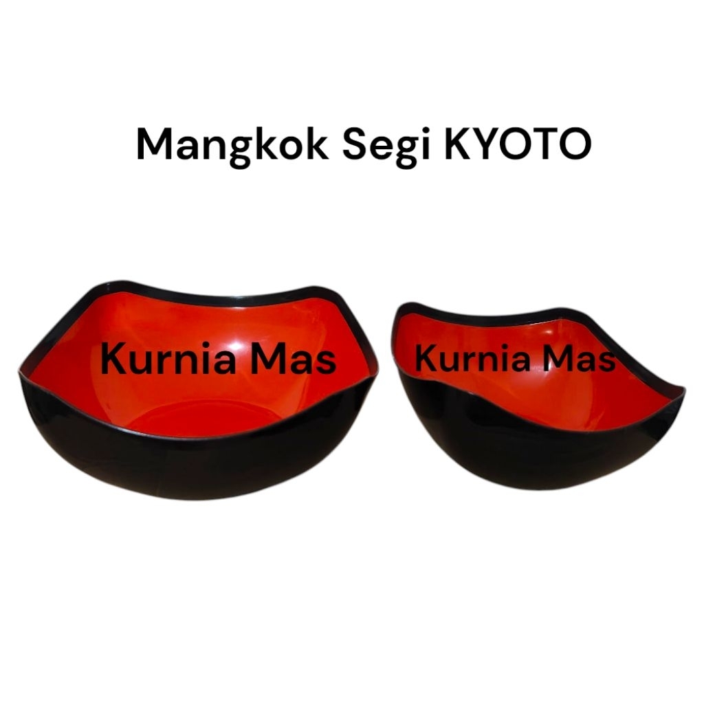 Mangkok Ramen Plastik Segi Mangkok KYOTO Segi Mangkuk Plastik Tebal Besar