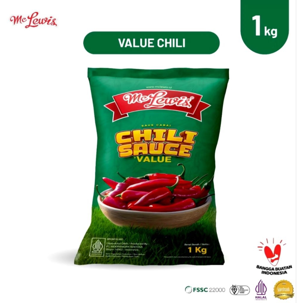 

Mclewis Chili Pouch 1kg Exp Des 2025