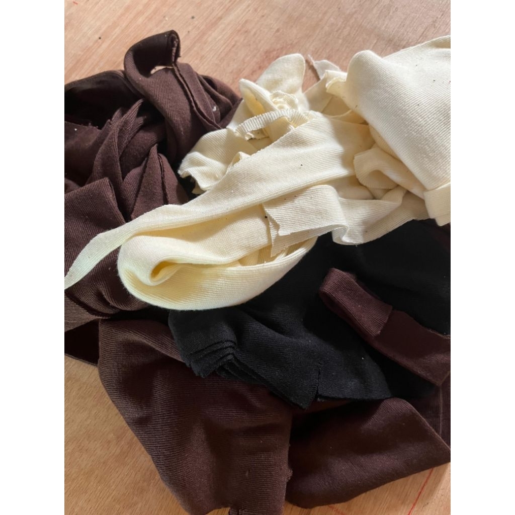 KAIN PERCA SISA PRODUKSI 1 Kg bahan kaos knit