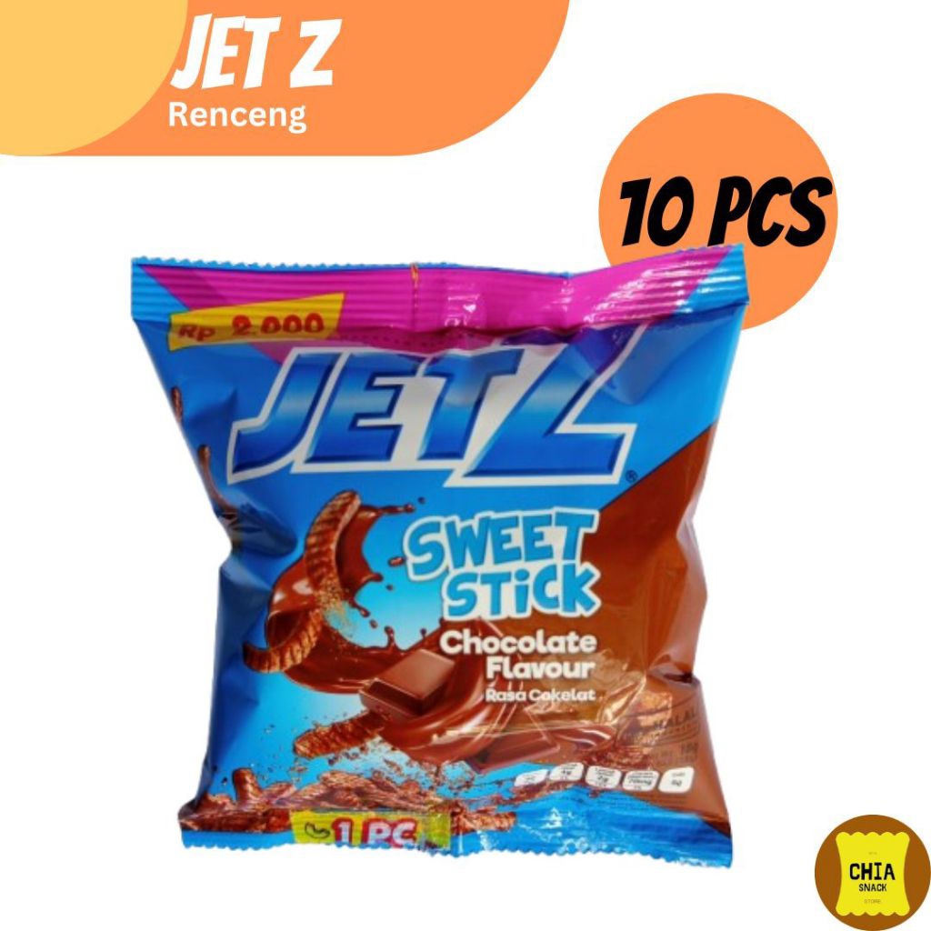 

[1 Renceng=10 Pcs+1pcs free] JetZ Sweet Stick rasa coklat 2000 an