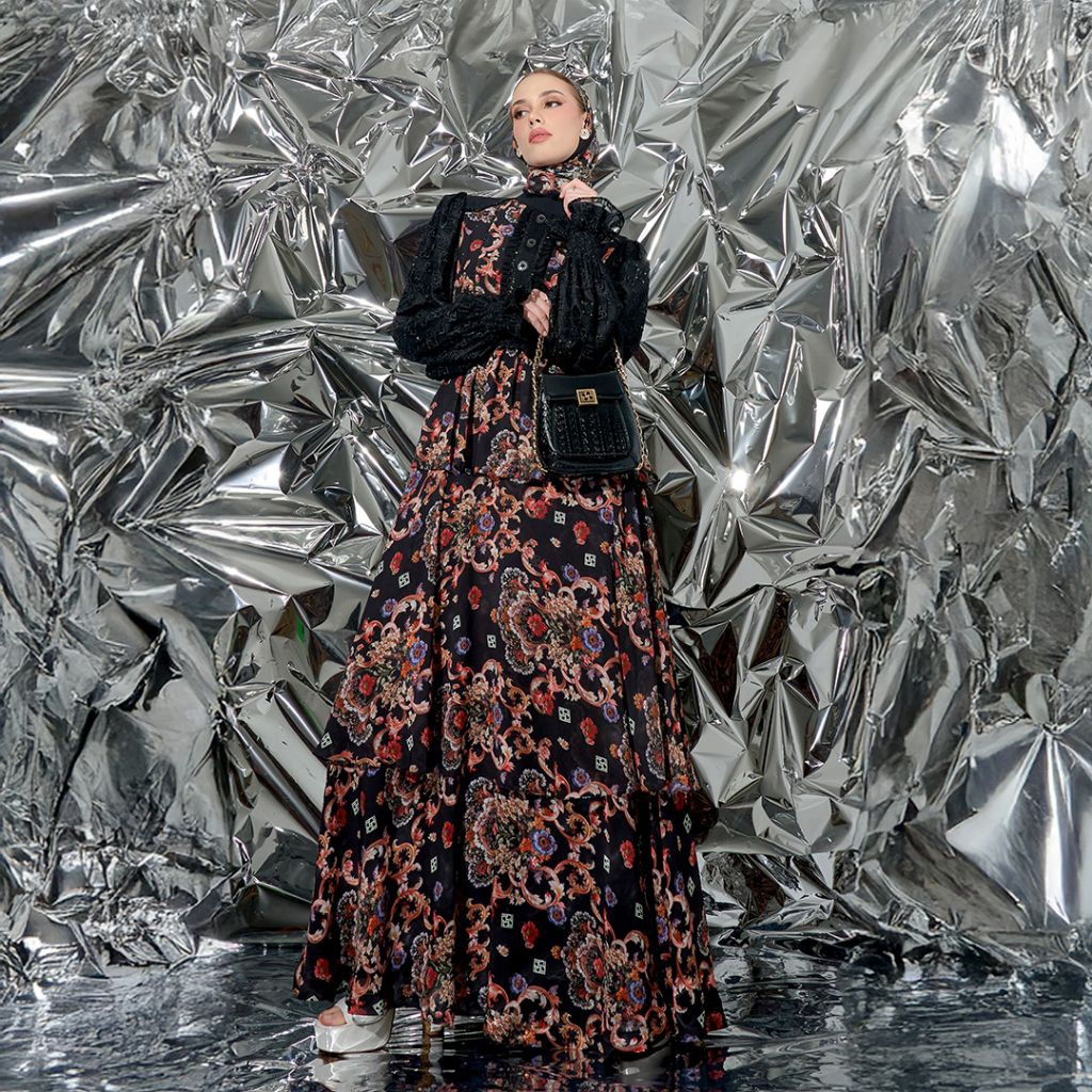 Ivan Gunawan Prive - Livia Lace Dress Wanita premium original Raya Collection