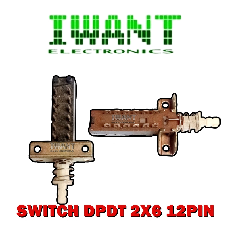 SWITCH DPDT 2X6 12PIN SAKLAT 2X6 12 PIN SWITCH PUSH 6SWITCH 12PIN