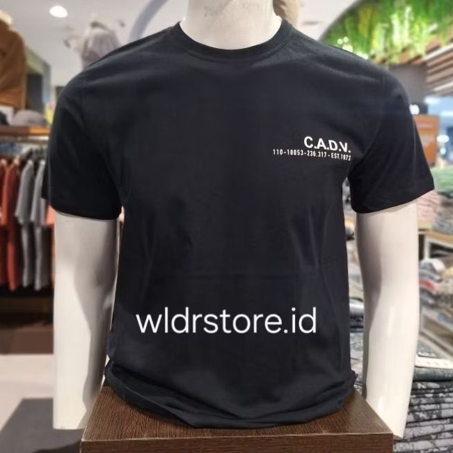 KAOS PRIA BRAND CARDINAL ORIGINAL LENGAN PENDEK 02149 HITAM ORIGINAL