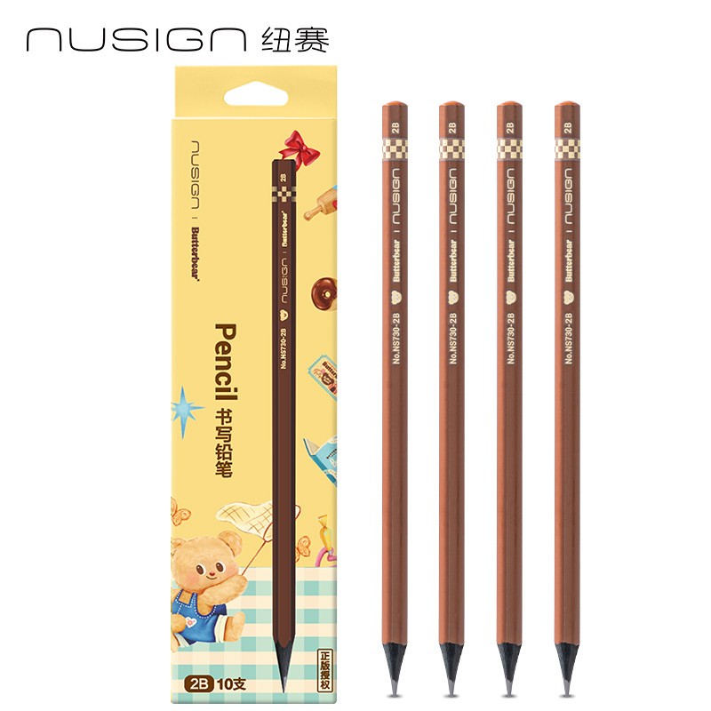 

NUSIGN - PENSIL KAYU / PERLENGKAPAN ALAT TULIS / PENSIL NS730 2B BUTTER BEAR