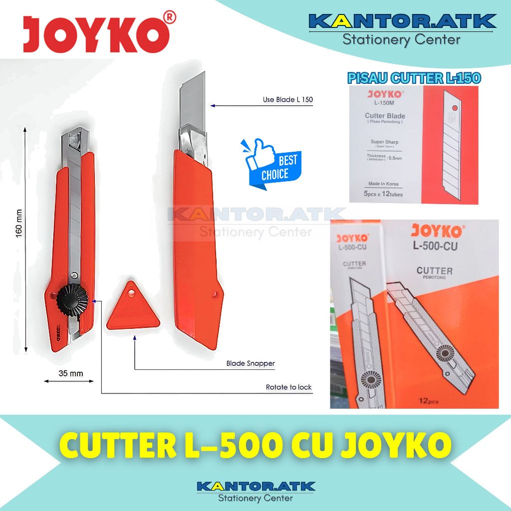 

Cutter Besar Jokyo L-500 / Pisau Cutter / Alat Pemotong