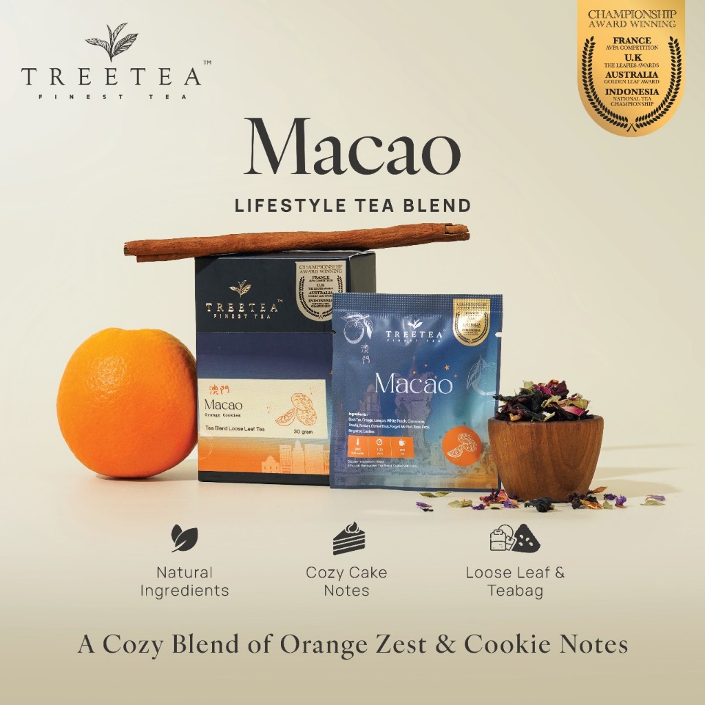 

MACAO - Orange Cookies Flavor Tea Blending New Variant