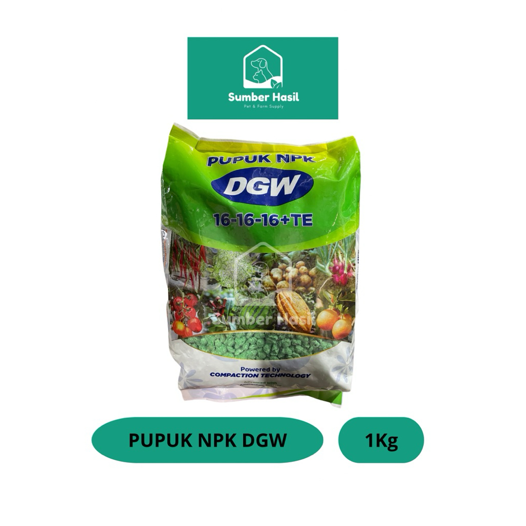 PUPUK NPK DGW 1KG PUPUK PERTUMBUHAN NPK 16 16 16 DGW ORIGINAL