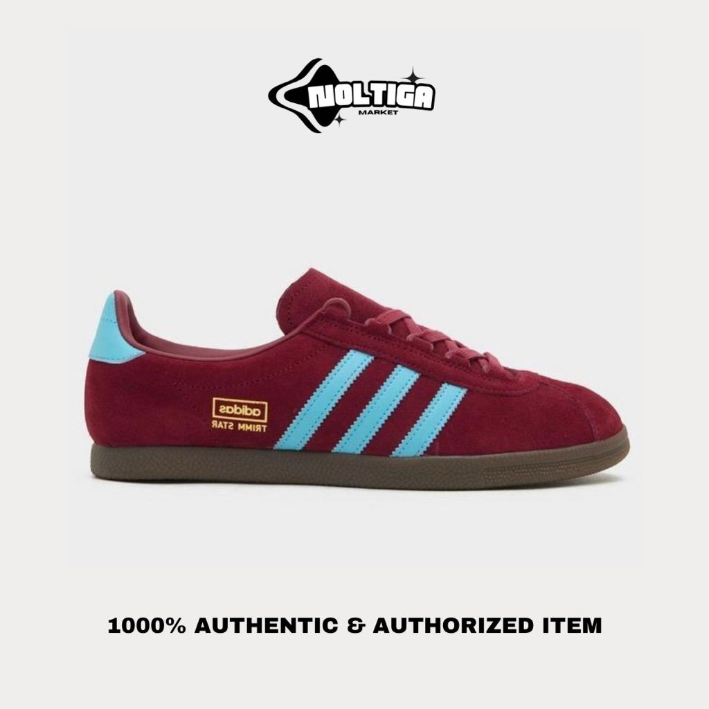 Adidas Trimmstar Red Aqua Blue/West Ham Original Resmi