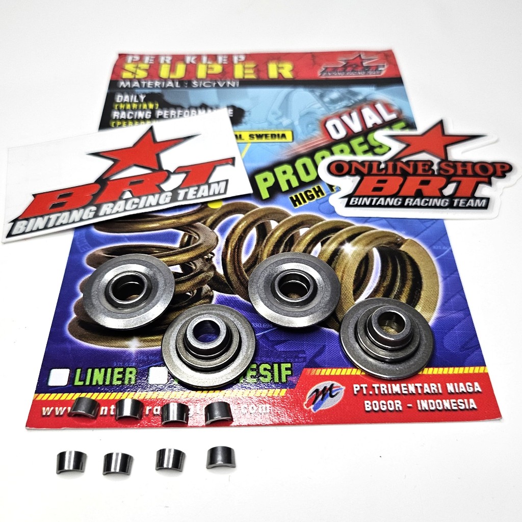 RETAINER + KUKU KLEP BRT SONIC CB150R CBR 150 R Facelift CBR 250 SUPRA GTR Retainer Shim Klep Racing