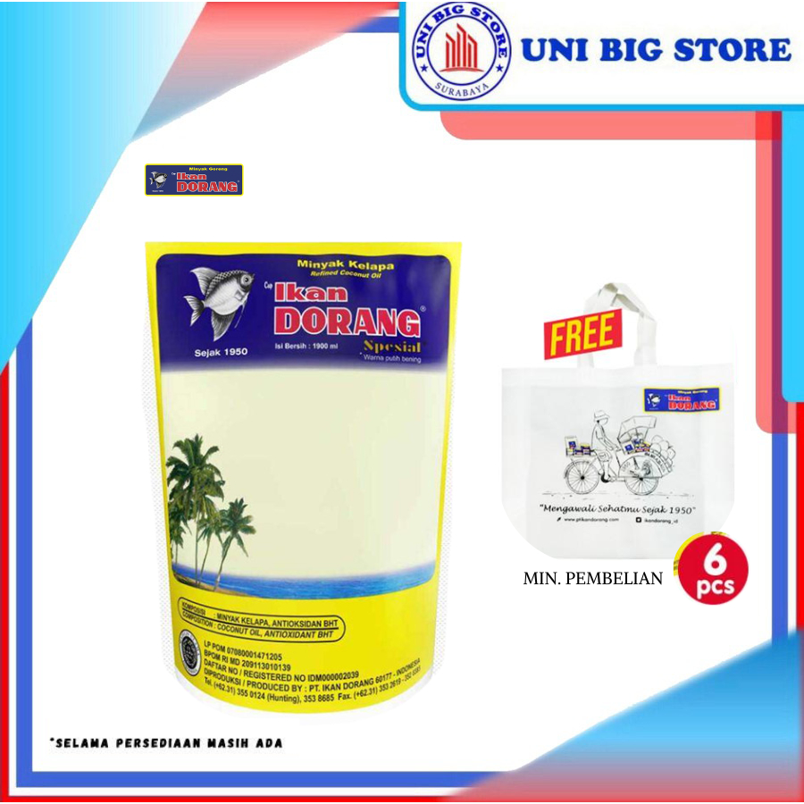 

Minyak Goreng IKAN DORANG SPESIAL 1900 ml Kelapa Fried Oil Ikan Dorang Special