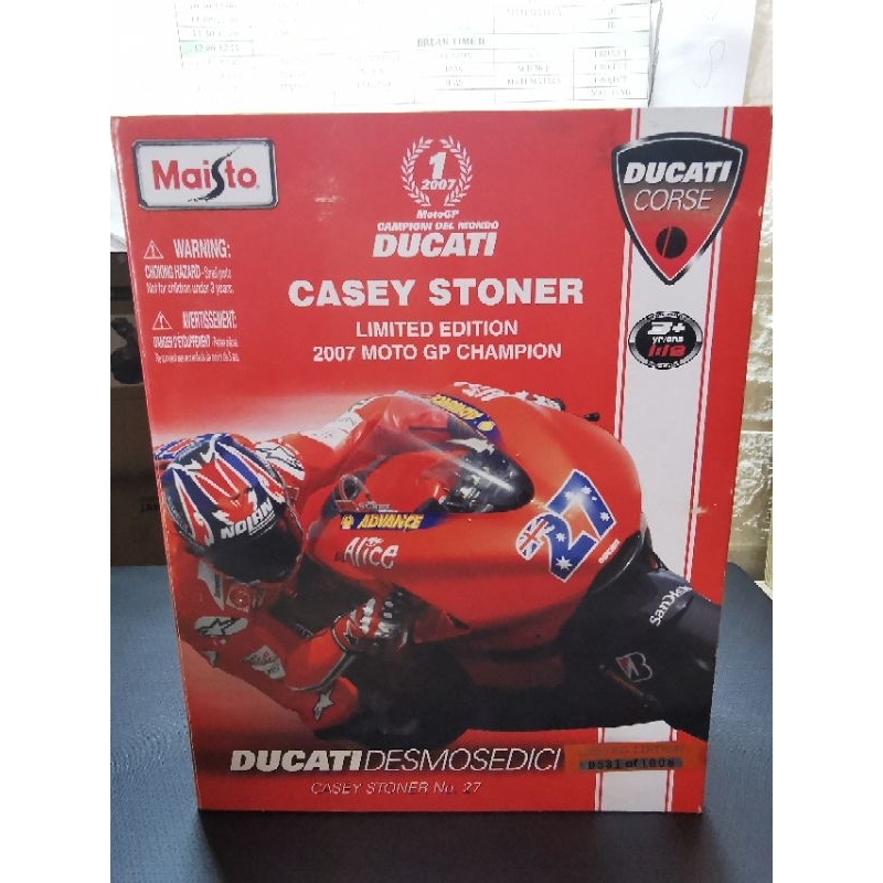 Diecast motogp Stoner Limited 1:18