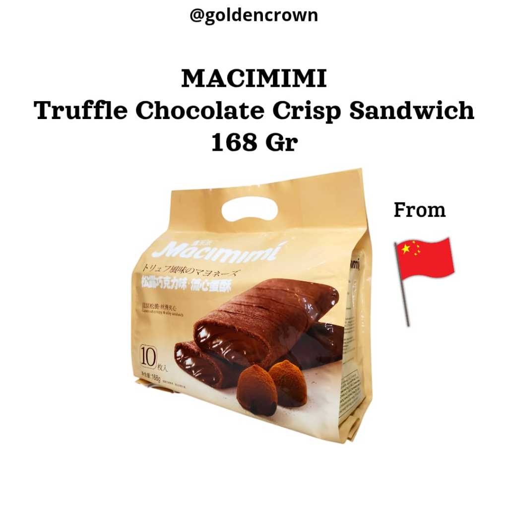 

Macimimi Truffle Chocolate Crisp Sandwich / Crepes Rasa Cokelat Truffle 168g