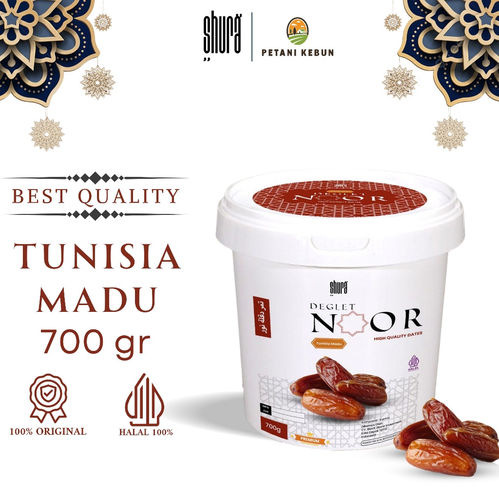 

Shura Kurma Tunisia Deglet Noor 700gr Ember