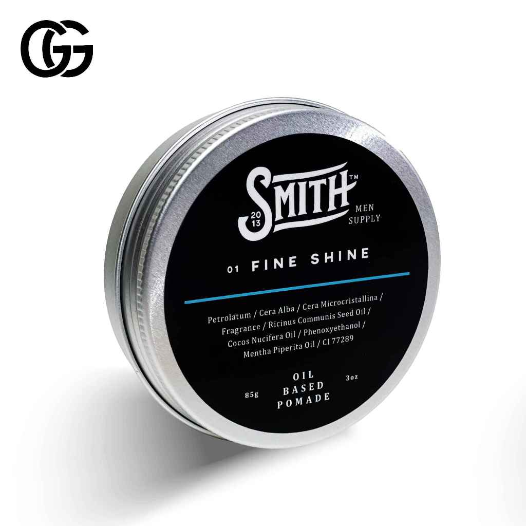 SMITH - Fine Shine Hair Pomade 85gr | Pomade Oil Based Rambut Pria | Smith Minyak Rambut | Hair Poma