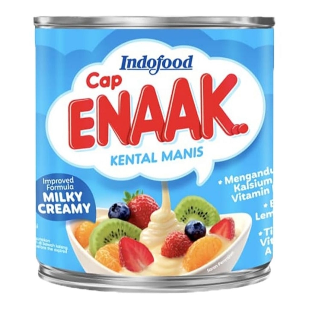 

Cap Enaak Krimer Kental Manis Kaleng 370 gr