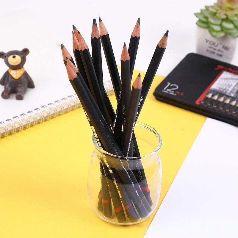 

Ay00! 12pcs Pencil Sketch Set Pensil Buat Gambar Sketsa 2H H F B HB 2B 3B 4B 5B 6B 7B 8B Set Sketch