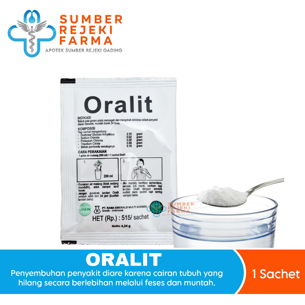 

Oralit 200 4.1gr Sachet