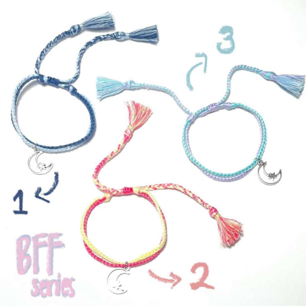 URNINTHASTUFF | BFF SERIES | Gelang Persahabatan |  Gelang Bulan | Gelang Benang Bulan | Gelang Tali