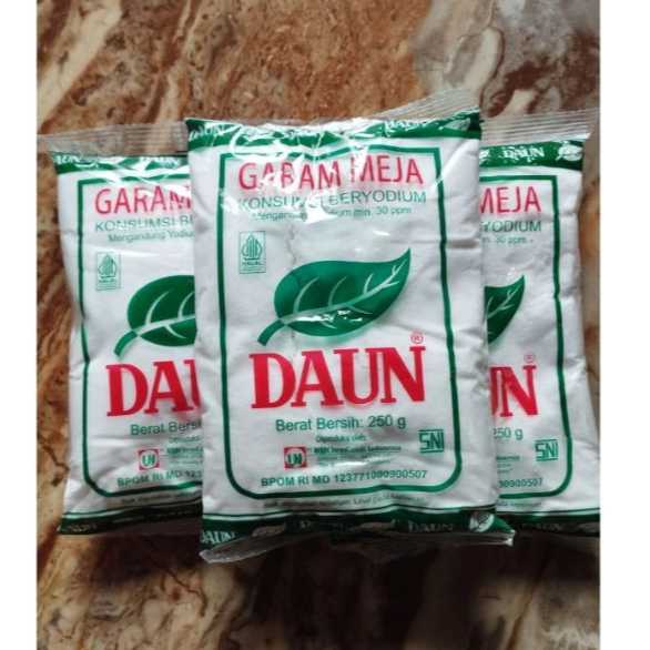 

250gr GARAM DAUN Garam Meja Beryodium asin untuk masak semua makanan