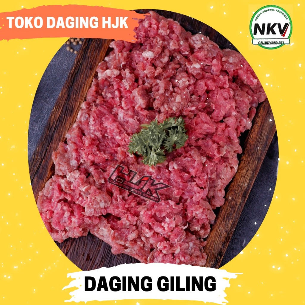 

DAGING GILING / CINCANG PREMIUM / KEMASAN EKONOMIS 500gr