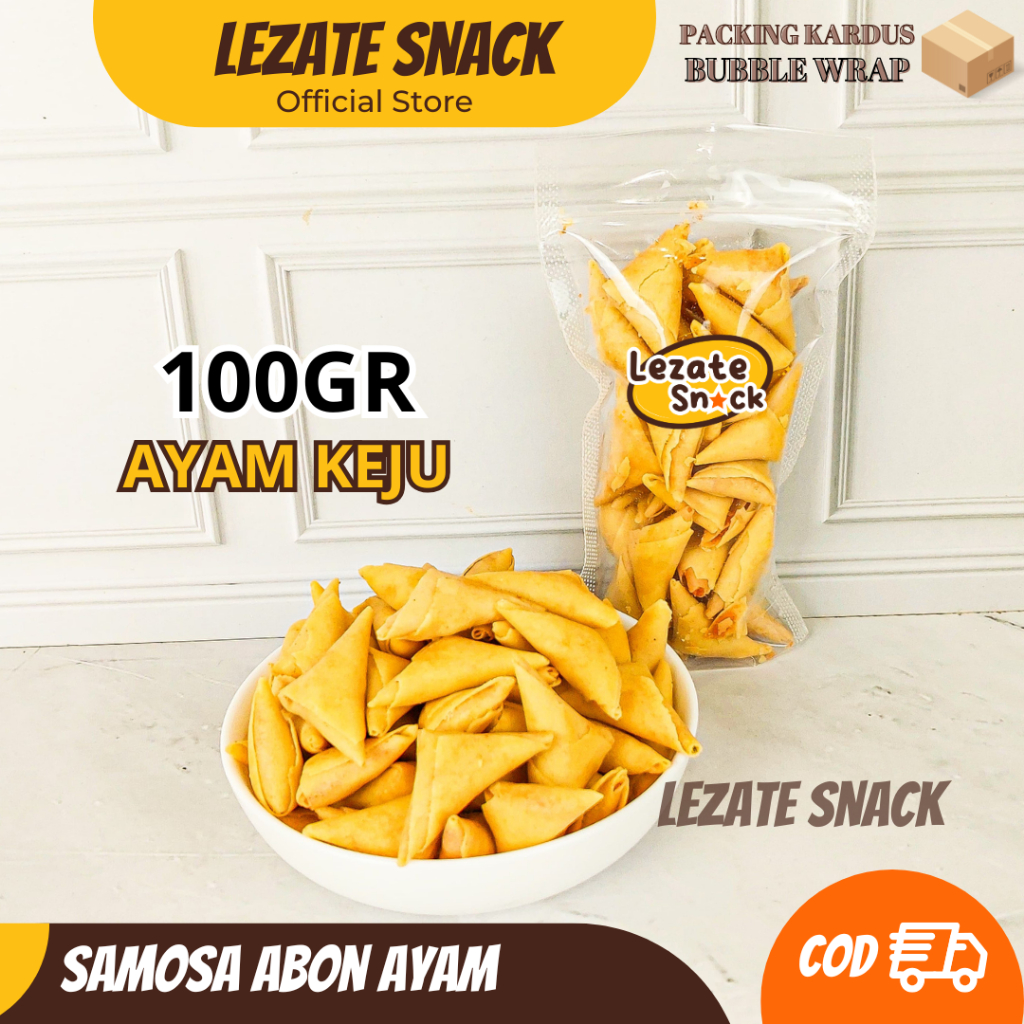 

Samosa Mini Abon Ayam 100gr Premium Murah Enak Renyah / Kue Samosa Kering Abon Ayam Merk Sarikaya Rasa Udang / Sambosa Ebi Segitiga Food Snacks