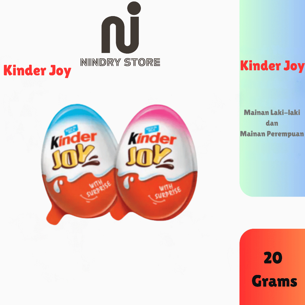 

Kinder Joy Telur Coklat Mainan - Hadiah Anak Laki & Perempuan 20gr