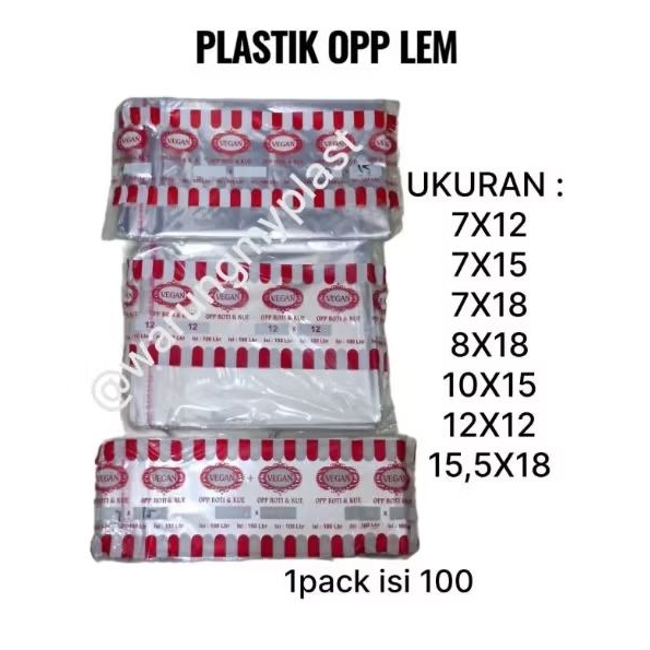 

Plastik OPP LEM 7x12,7x15,7x18,8x18,10x15,15,5x18