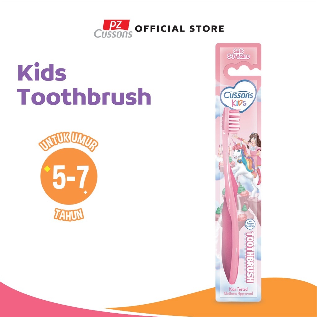 Cusson Kids Toothbrush Unicorn Soft/Sikat Gigi Anak 5-7 Tahun