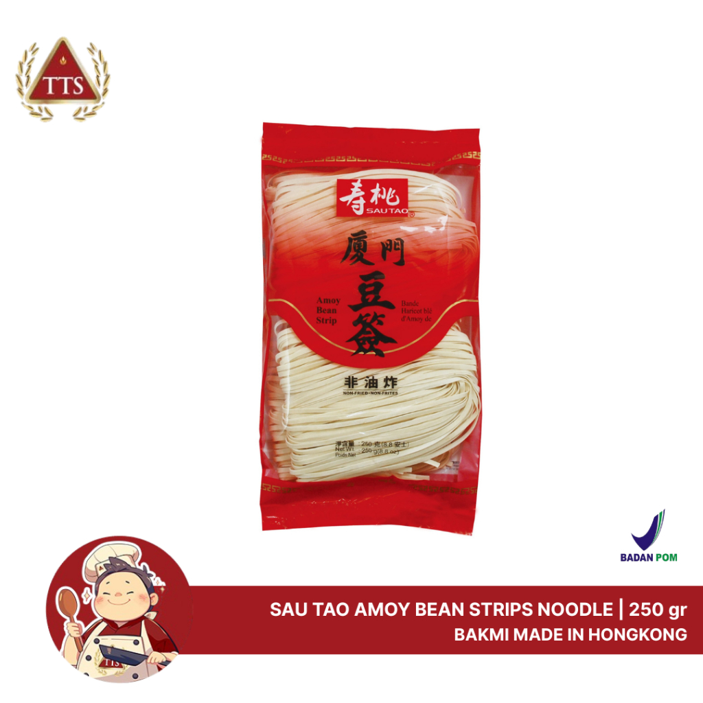 

Sau Tao Amoy Bean Strip Noodle 250g |Mie Lebar Kering /Misua / Misoa 206
