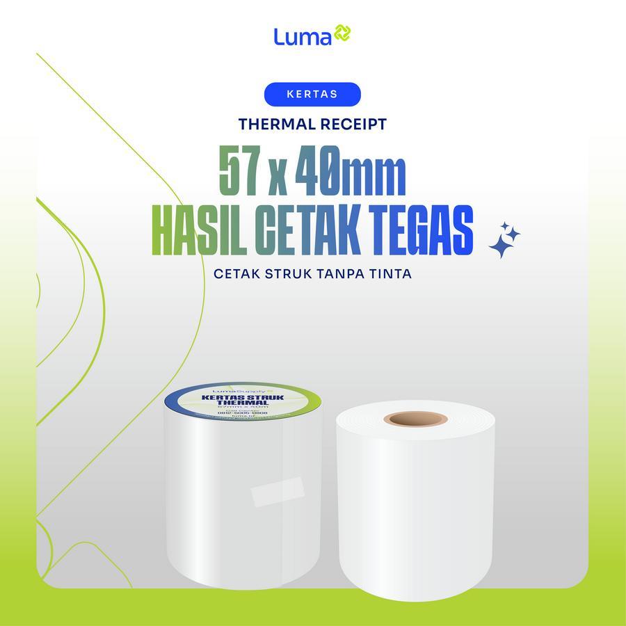 

Kertas Struk Thermal / Kertas Kasir / Paper Roll / POS Receipt 57x40 10 roll