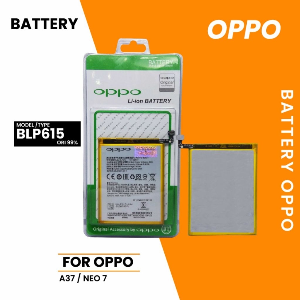 Baterai Original OPPO A37 OPPO A37F - BLP615