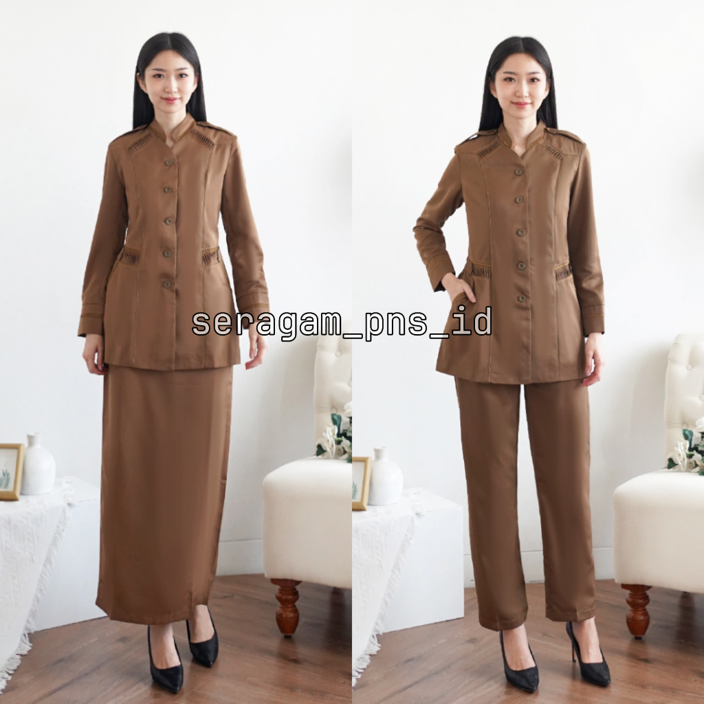 Blazer Wanita / Seragam Pemda Wanita / Baju PNS Wanita / Baju Guru Wanita -  6607 Pemda Aceh