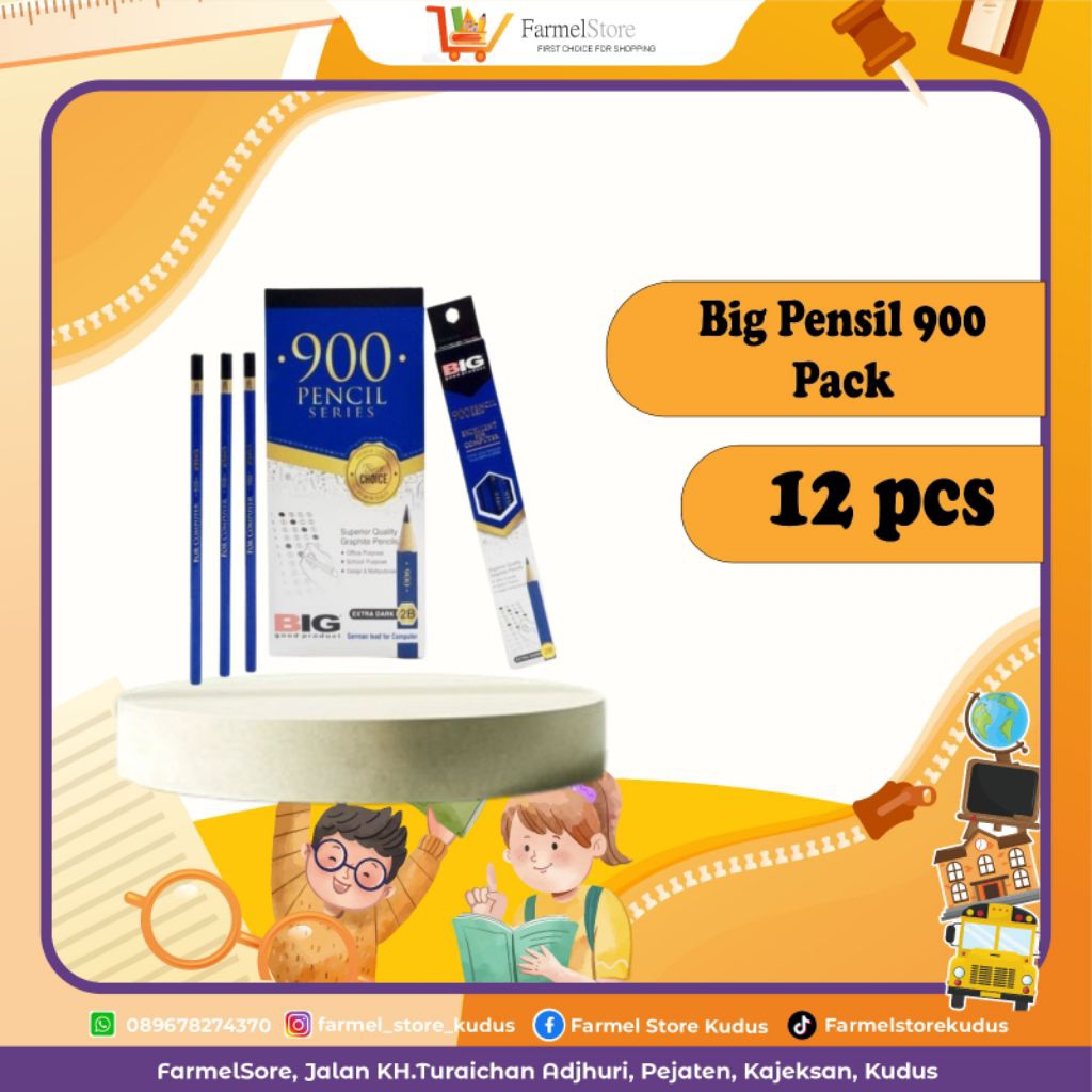 

BIG PENSIL 2B kode 900 (Isi 12pcs)