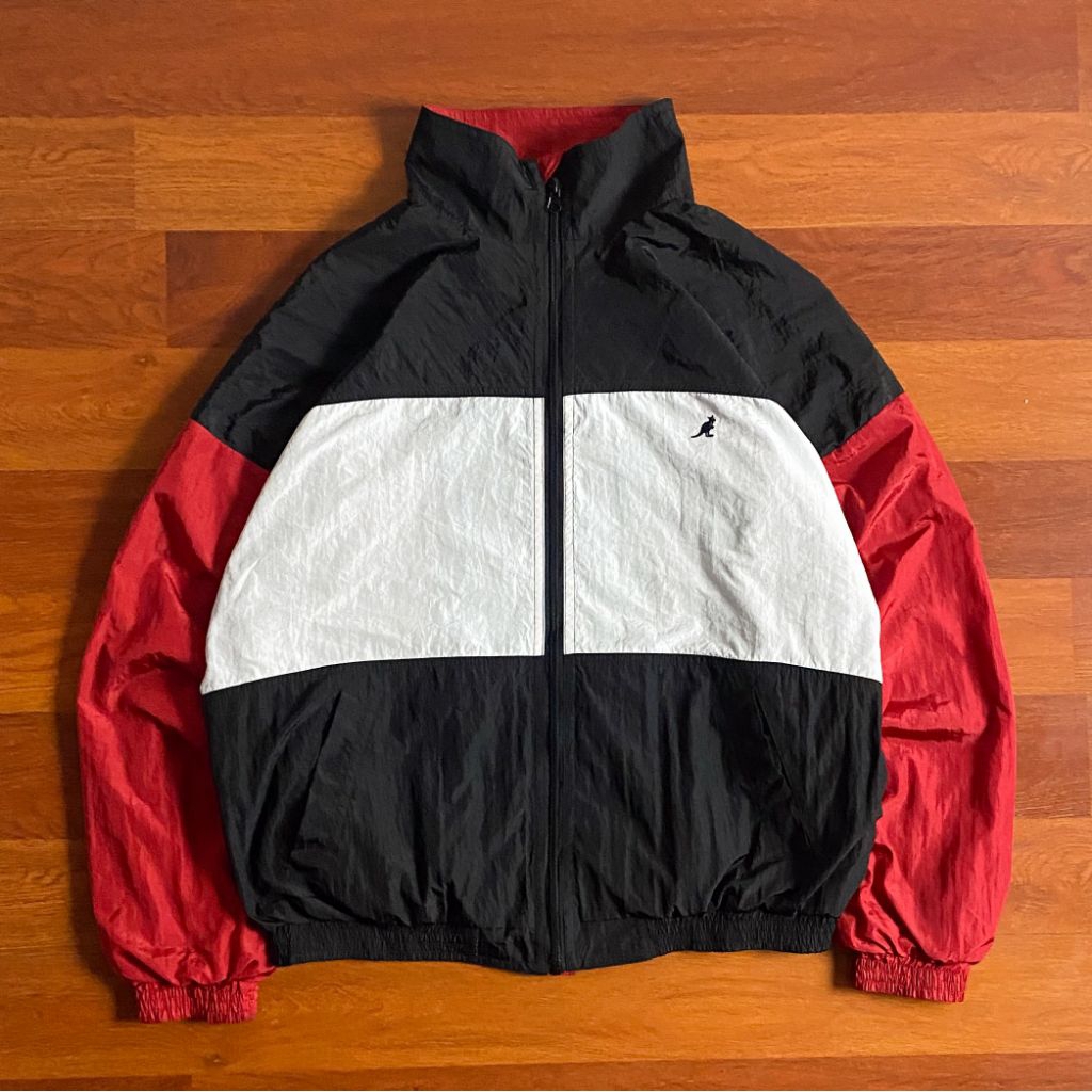 Kangol vtg color block jacket ( M - L+ ) pria